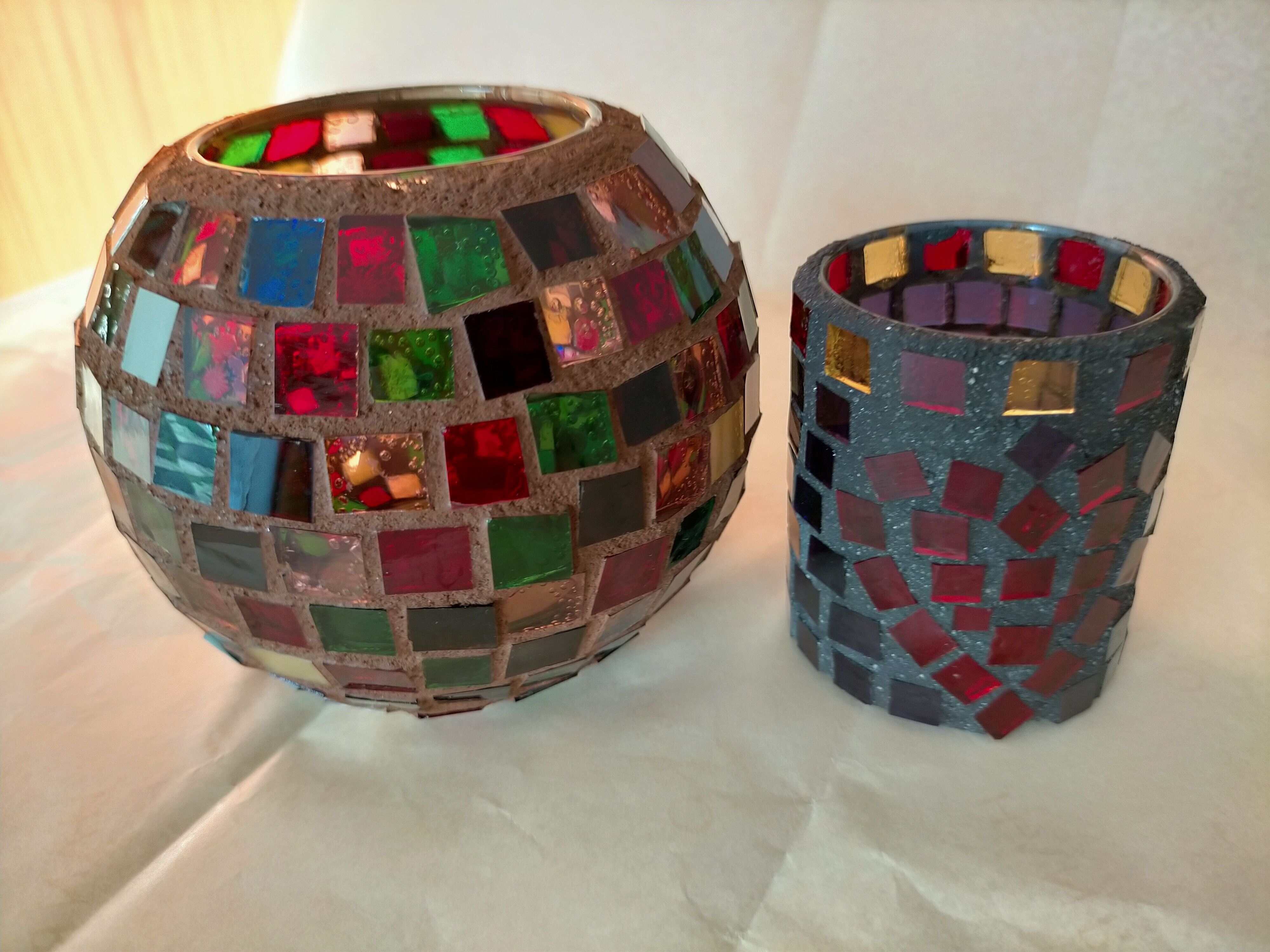 Lot of 2 vintage photophores