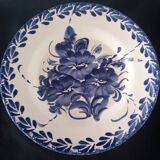 Large Portuguese Ceramic Plate Blue and White