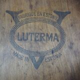 Early 20th century curved wooden chair