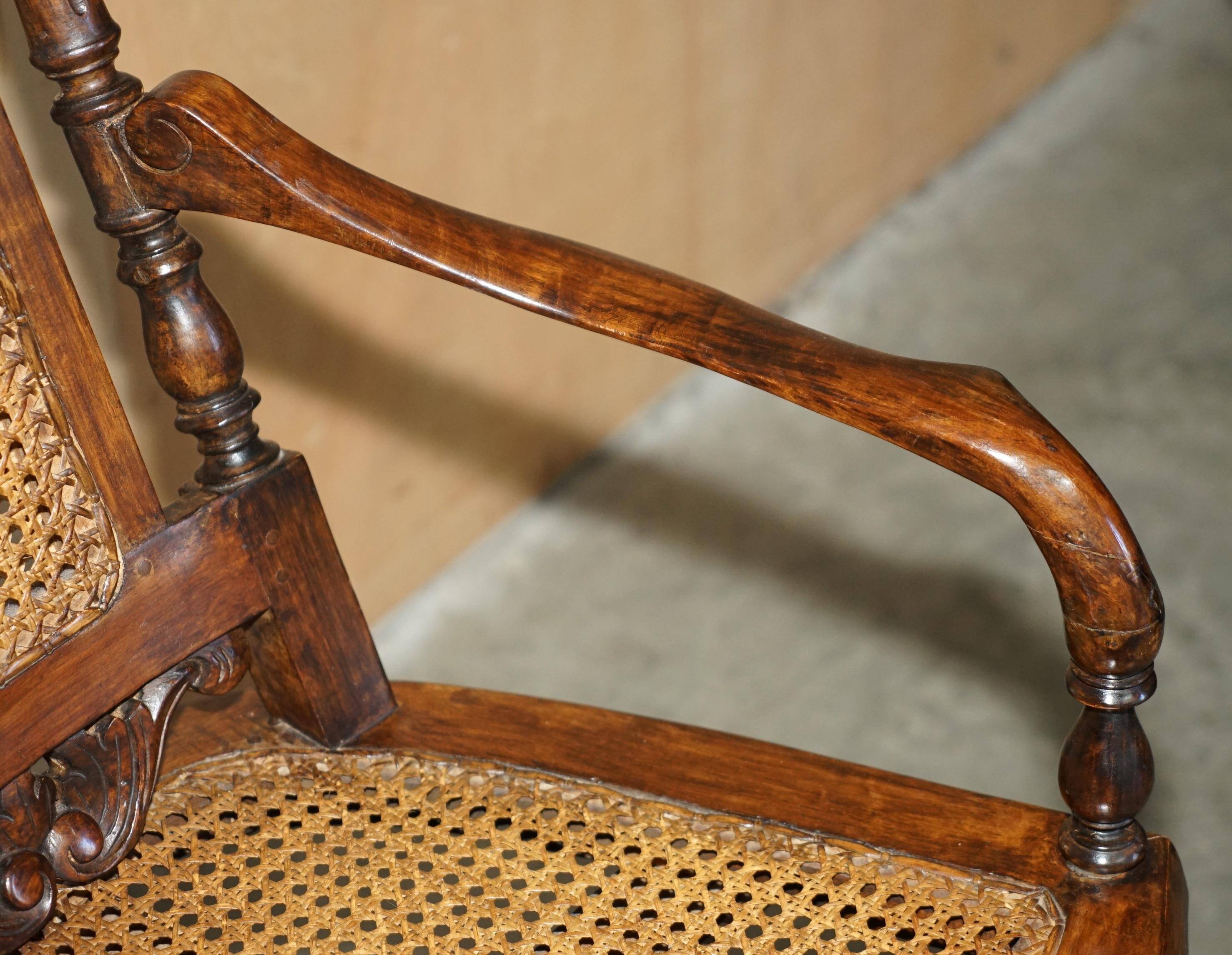 Antique Victorian swivel office armchair