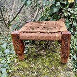 Large Indian rope stool from the early 20th century.