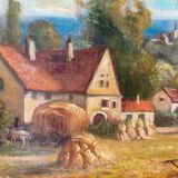 Paysage de campagne signé