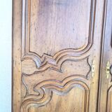 Louis XV walnut wardrobe doors