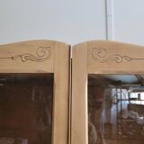 Antique English secretary display cabinet