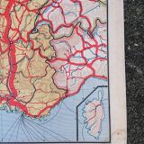 Old map France Chemins de fer Lablache.