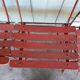 SET OF 6 IRON AND WOOD FOLDING GARDEN CHAIRS