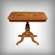 Table de salon en merisier et noyer, style Restauration – fin XIXe