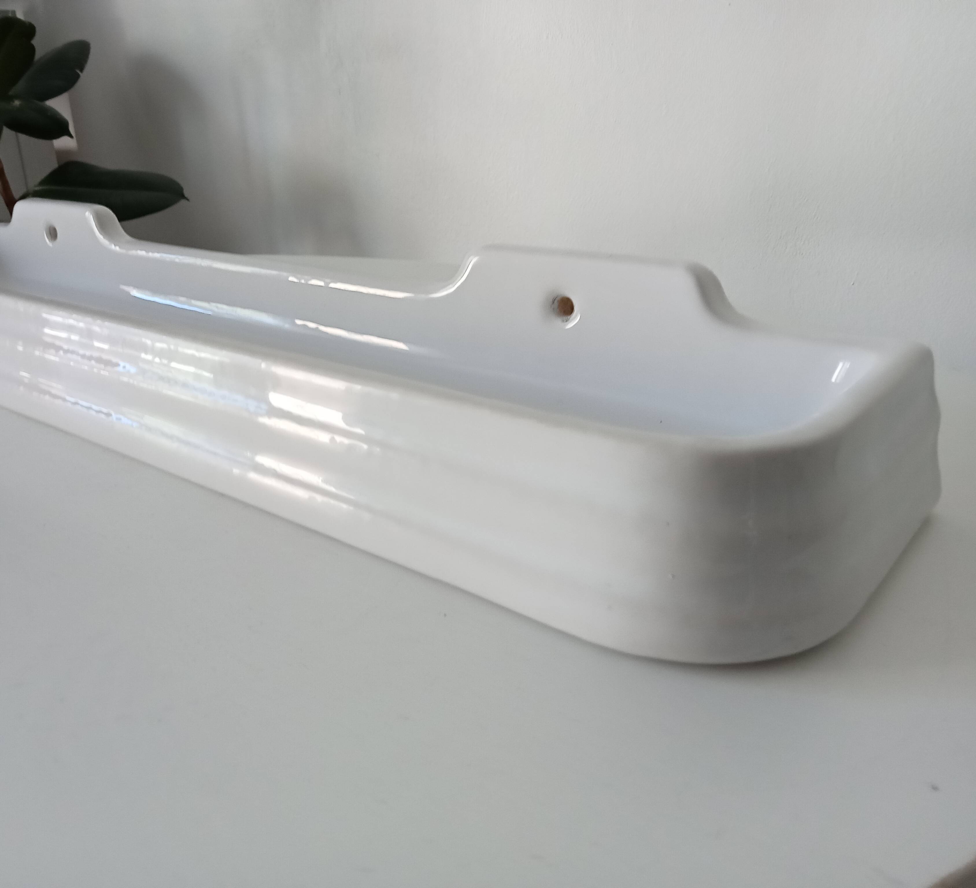 50s Art Deco Bathroom Wall Shelf