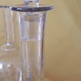 Set of 2 carafes and 4 Saint-Louis crystal aperitif glasses