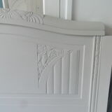 Headboard 160 art deco gray pearl