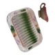 Ensemble double plat et saucière barbotine asperges