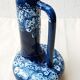 Tripod blue ceramic vase 60