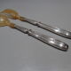 Art deco salad cutlery in stuffed silver