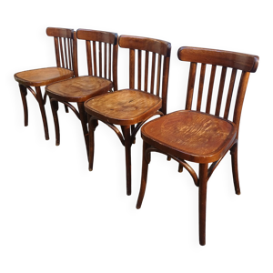 Série de 4 chaises bistrot