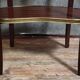 Louis XV style side table, in marquetry.