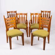 Set of 4 Guillerme and Chambron chairs, Your House, France, 1950s