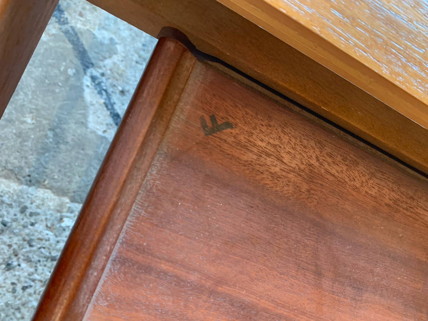 Vintage Scandinavian style teak dining table