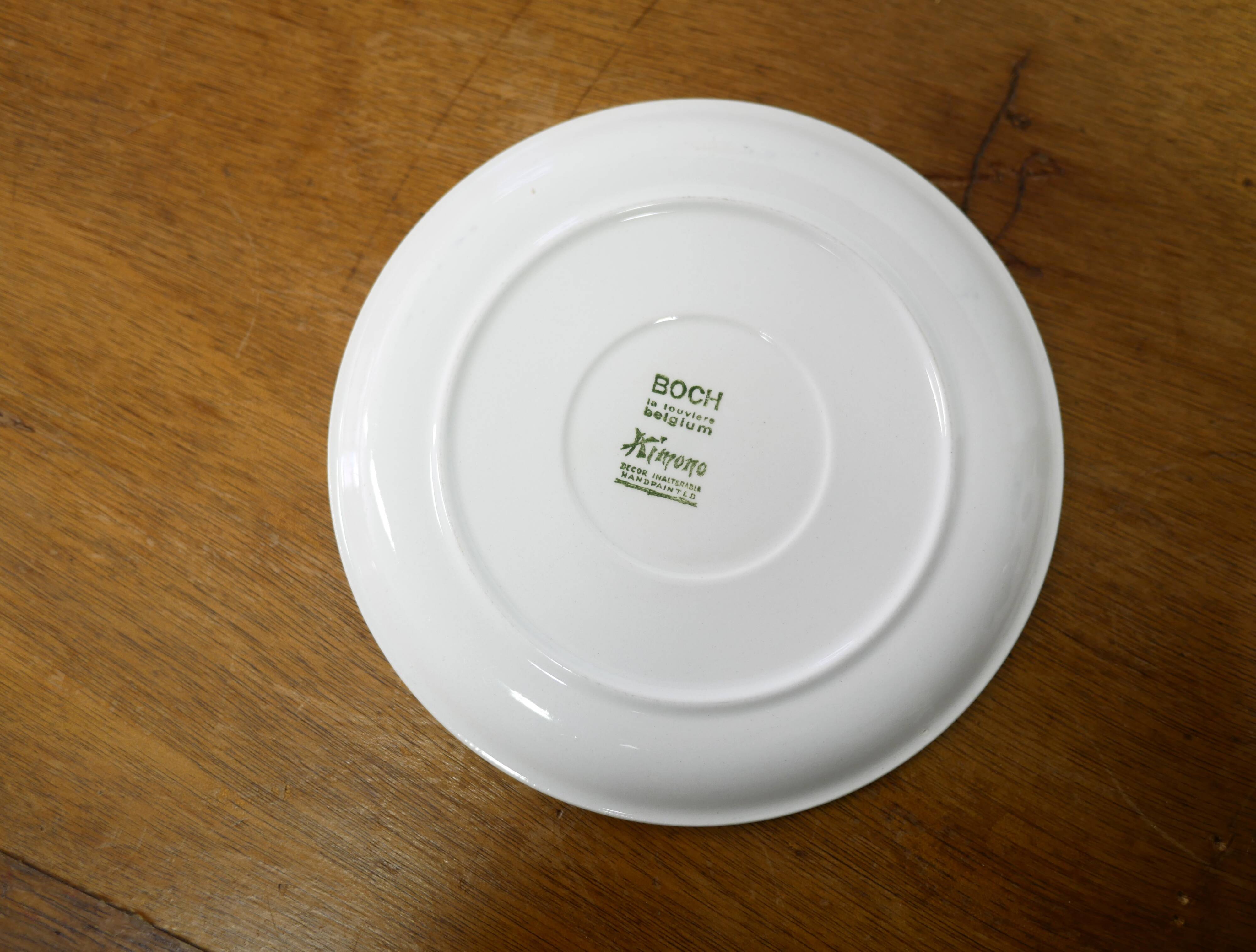 Vintage cup and saucer published by Boch La Louvière