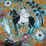 Italian dish depicting Alexander the Great