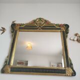 Art Deco floral mirror 1970