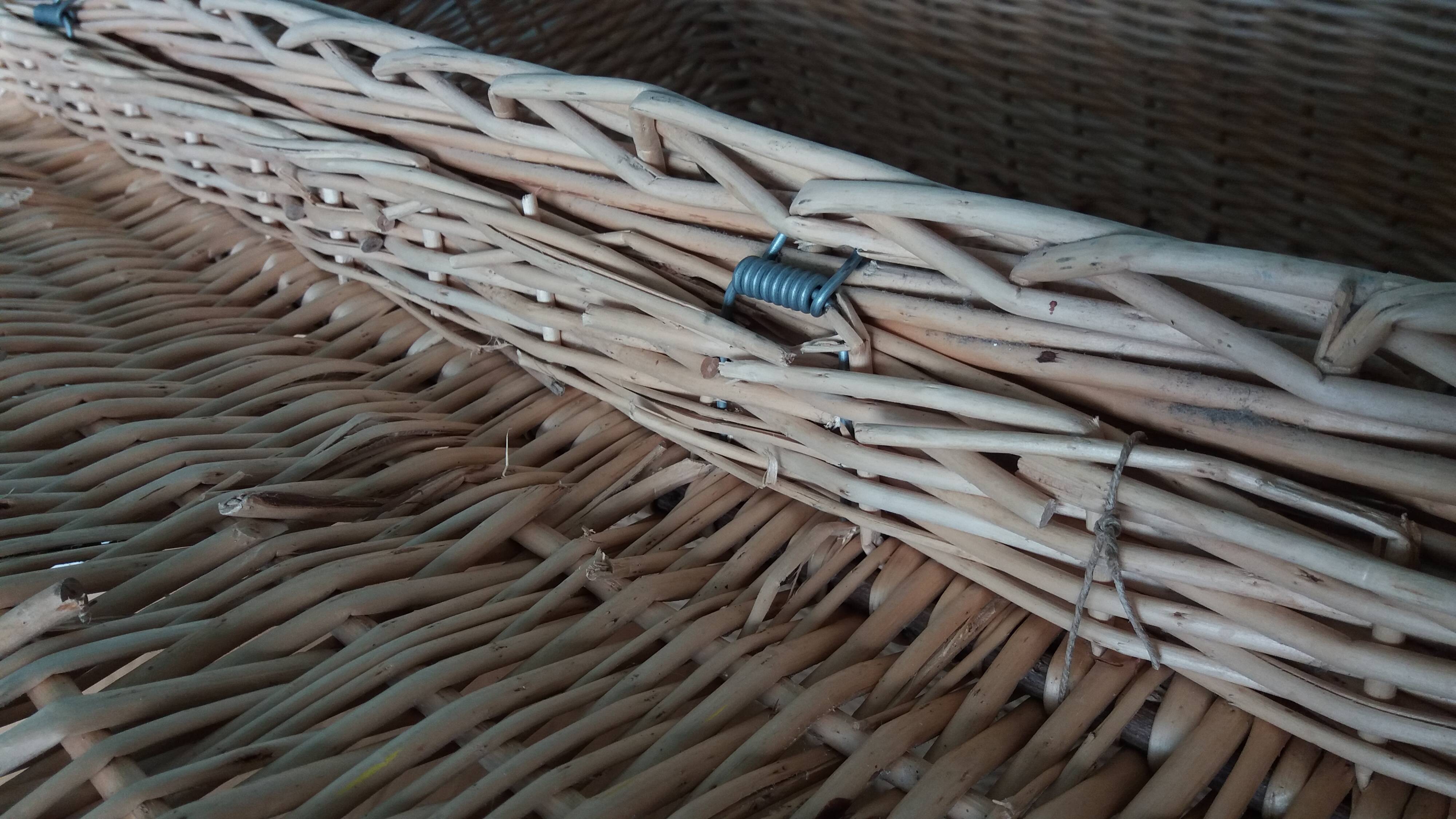 Wicker crate, very large basket