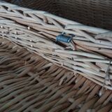 Wicker crate, very large basket