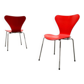 Set of chairs model 3107 by Arne Jacobsen for Fritz Hansen, Denmark, 1997