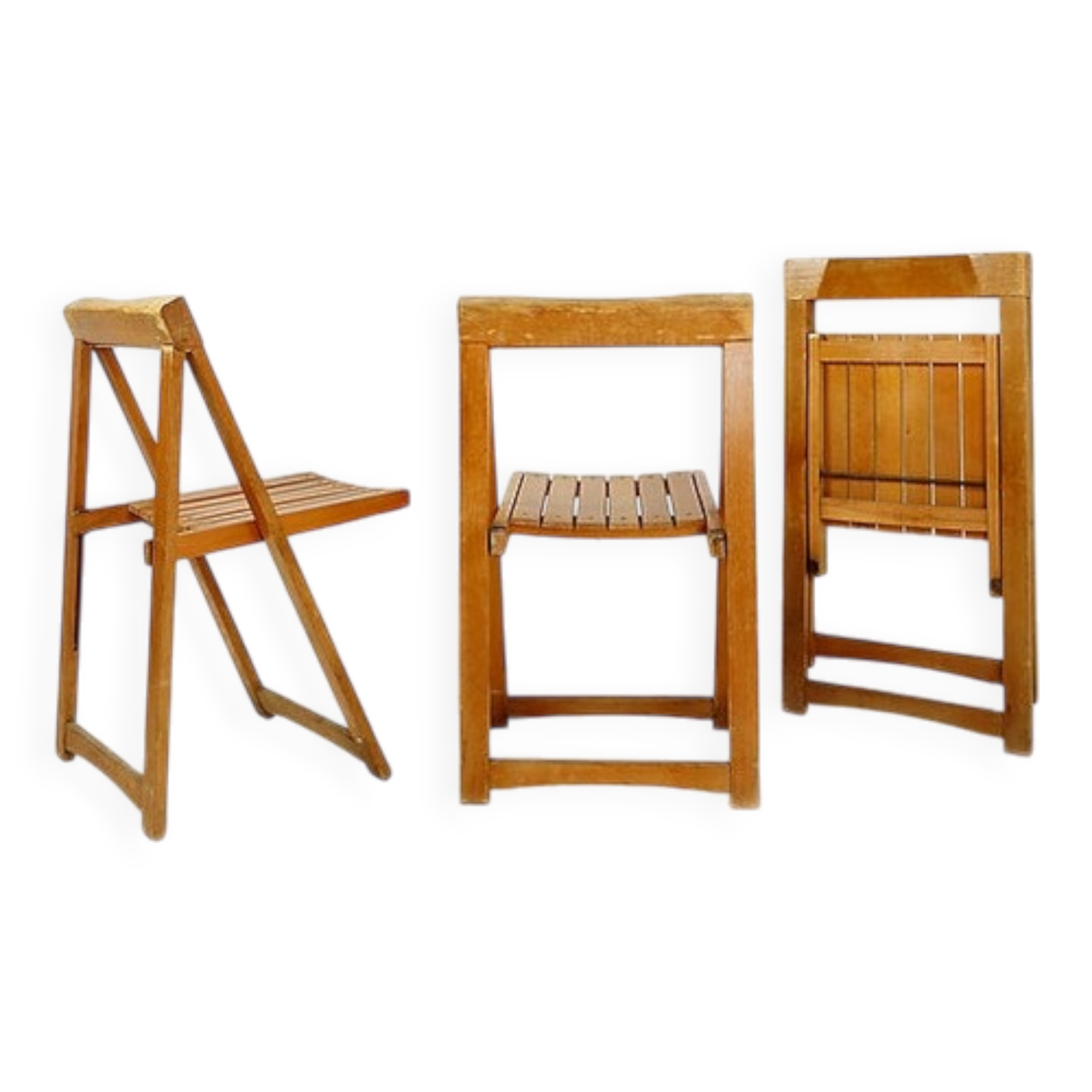 Set of 3  folding chairs