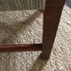 Stool or bench in wood and rope braided Bohemian style