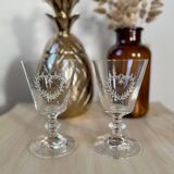 Paire de verre à pied à vin