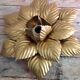 Flower metal sconce