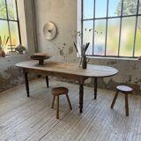 Oval farmhouse table 250cm pine