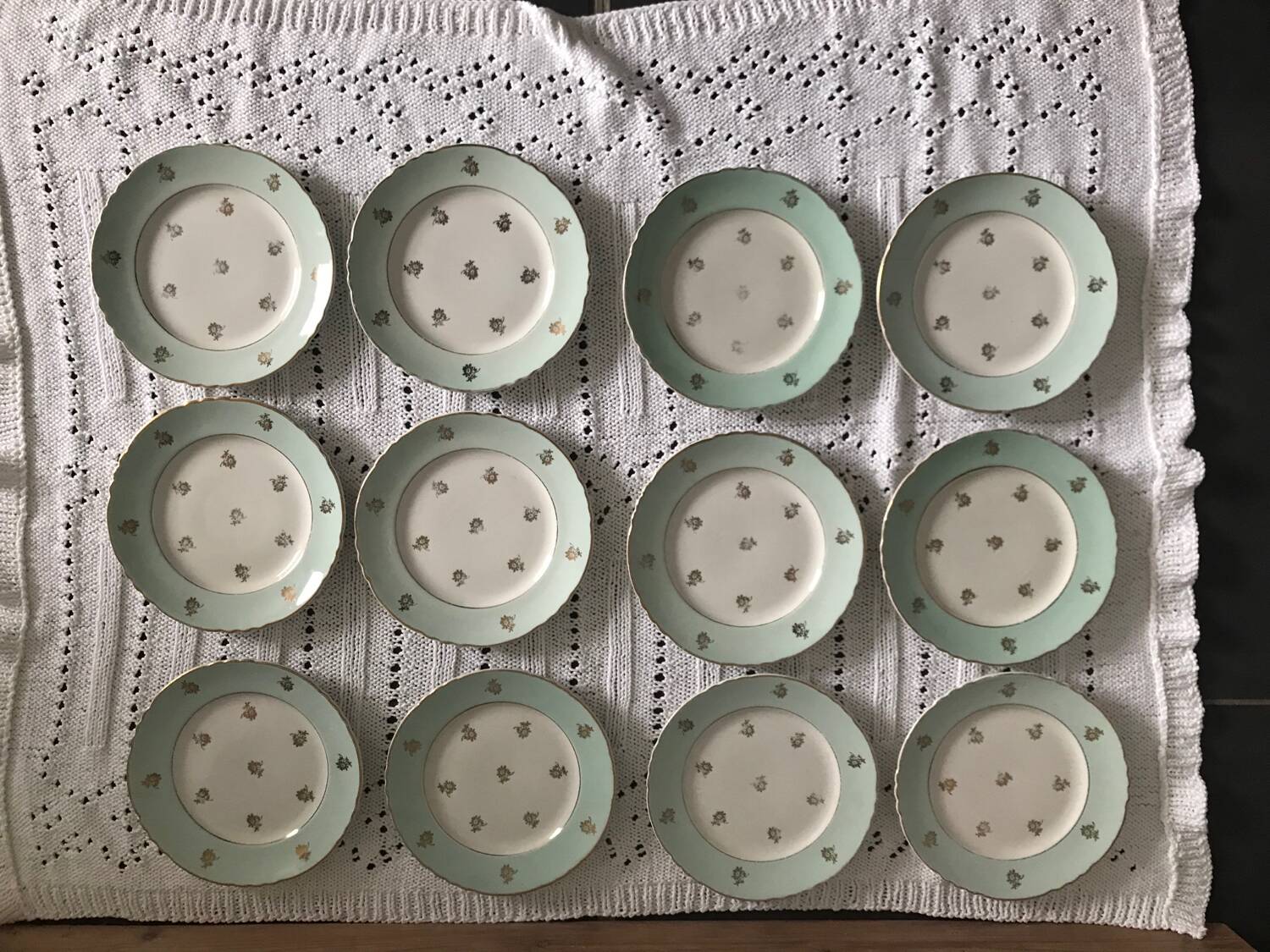 12 HERMES dessert plates and dishes