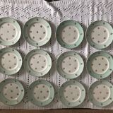 12 Assiettes à dessert et plat HERMES