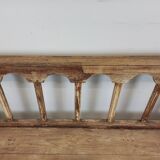 Patinated church pew
