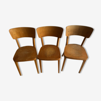 3 thonet bistro chairs