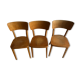 3 chaises bistrot Thonet