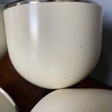 Pair of Hoffmeister cream and black spotlights 1960/1970