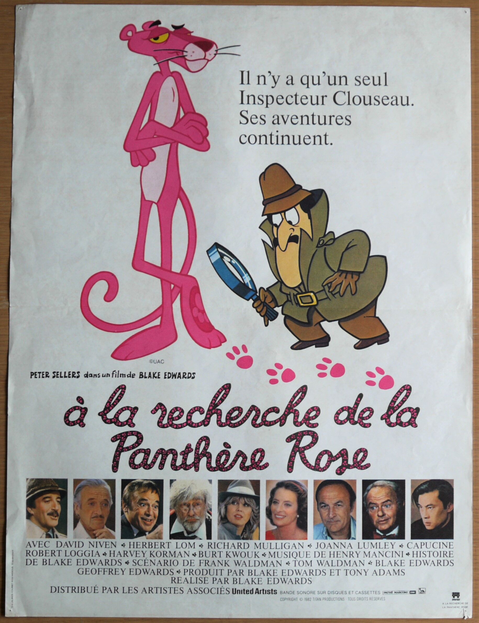 Original movie poster "In Search of the Pink Panther" Peter Sellers