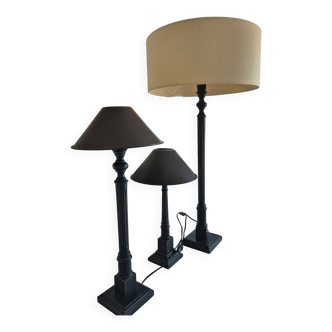 set of 3 lamps
