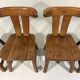 Brutalist oak dining chairs 1970’s