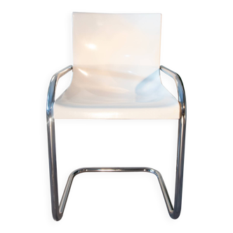 Space age chair 1970 GAUTIER, chrome and resin