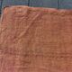 6x9 Turkish Vintage Kilim Rug, Terracotta Hand-Woven Minimalist Carpet