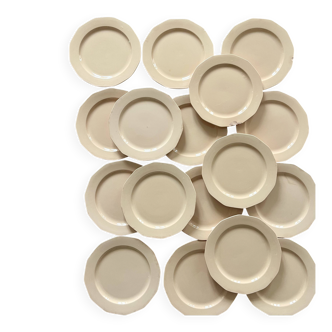 Set of 26 Longwy plates