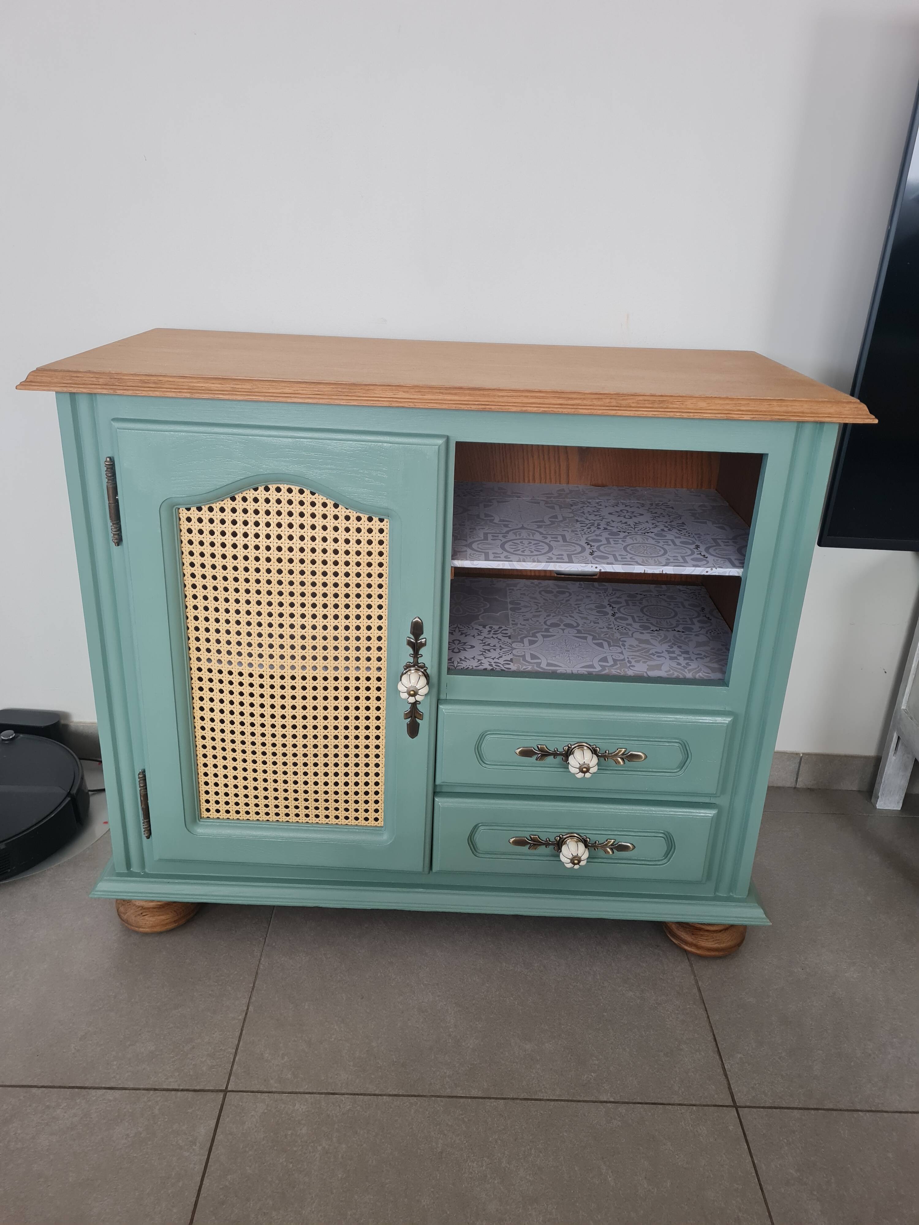 Reworked oak furniture