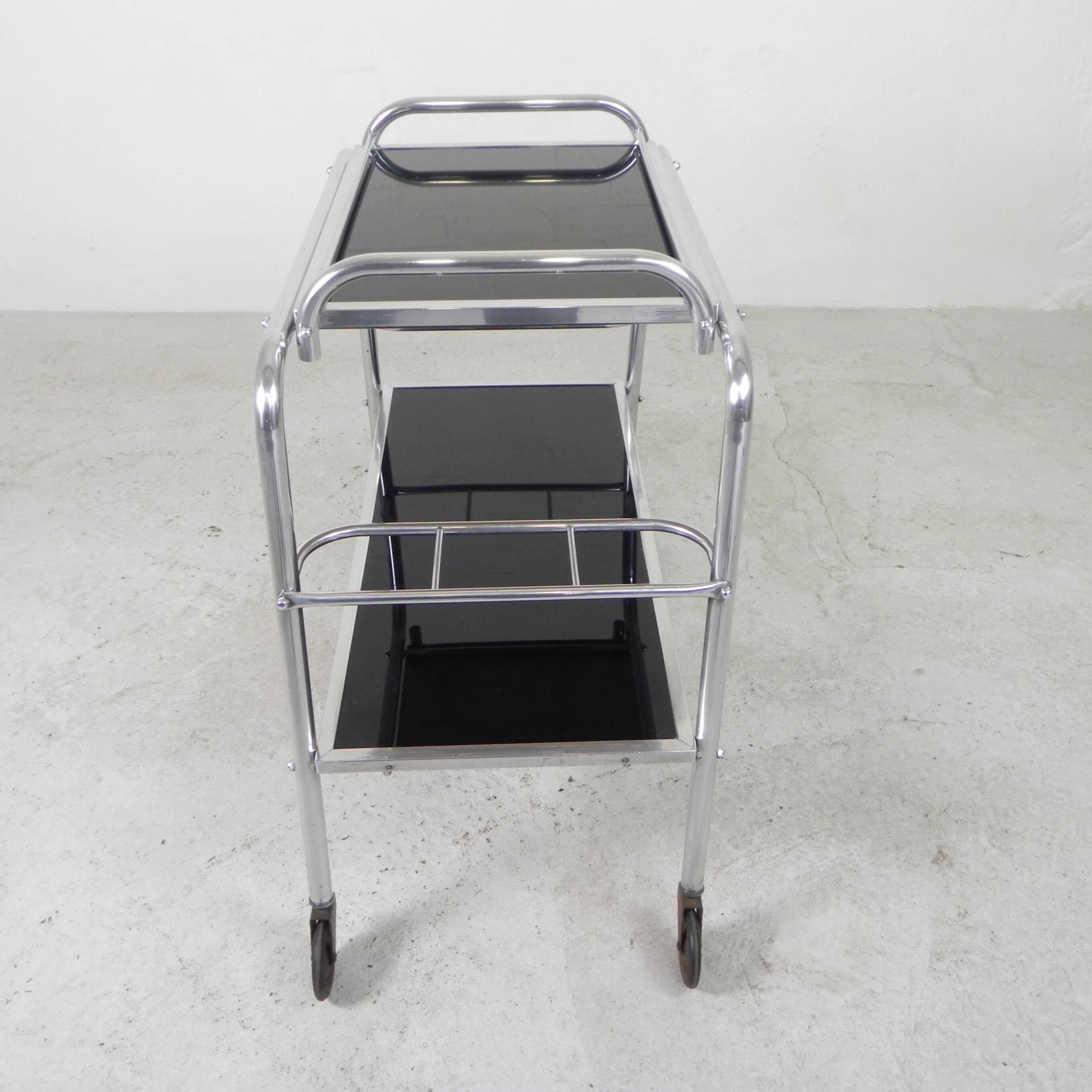 Art Deco trolley, serving trolley, 1930s