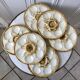 Set of 6 Oyster Plates Longchamp years 50-60