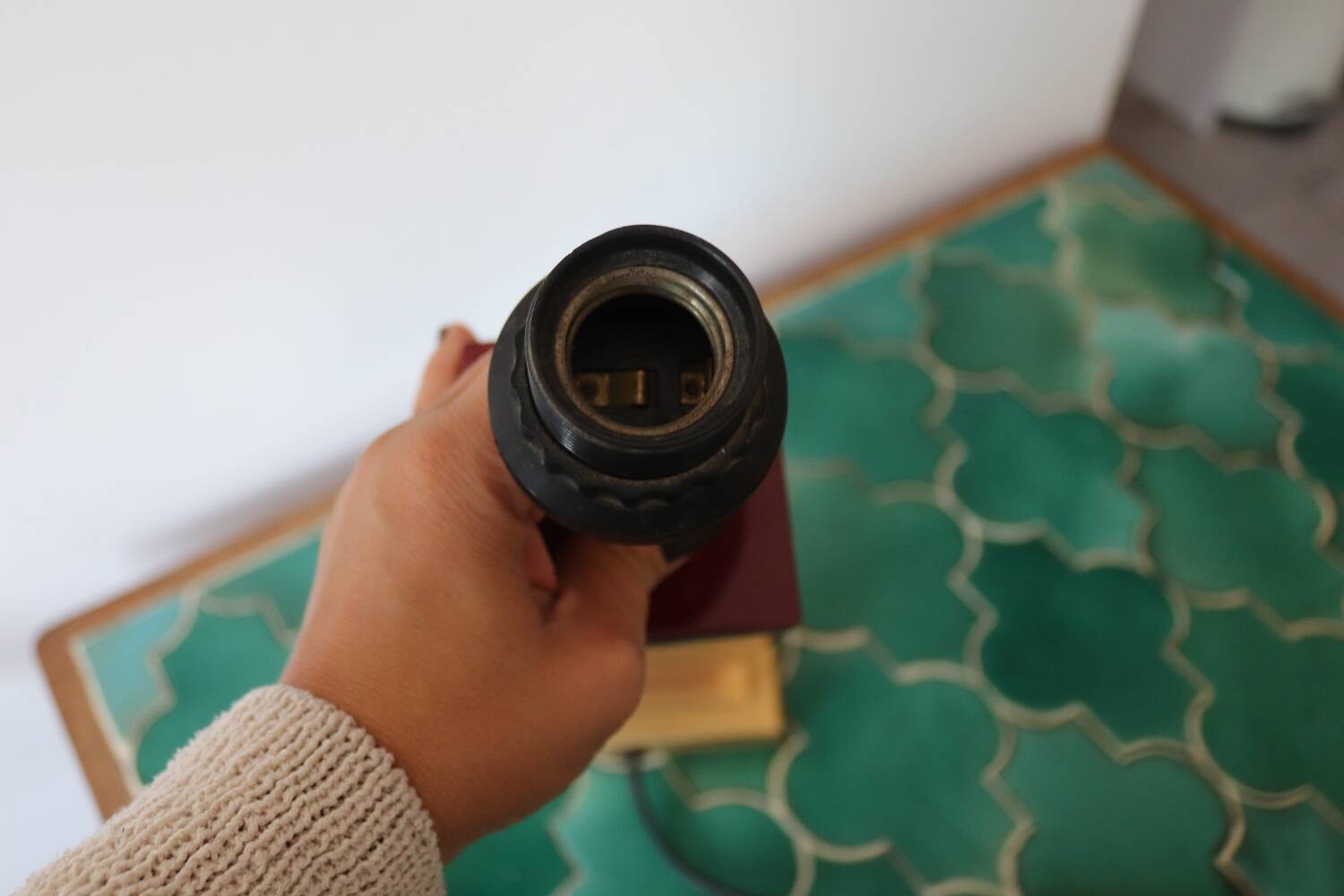 Unilux vintage red lamp base