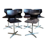 6 Pagwood Pagholz Flototo chairs from the 70s