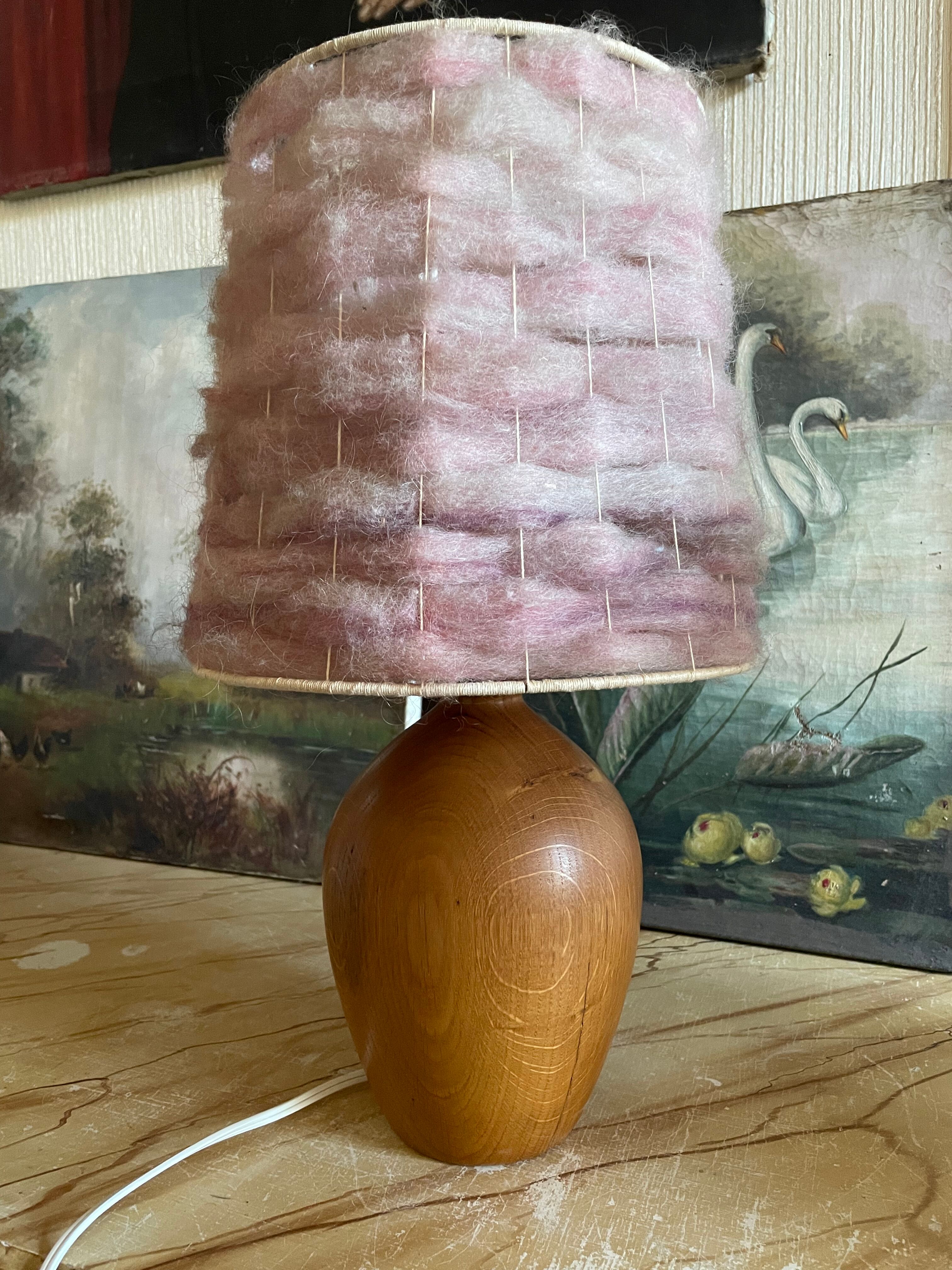 Vintage teak lamp